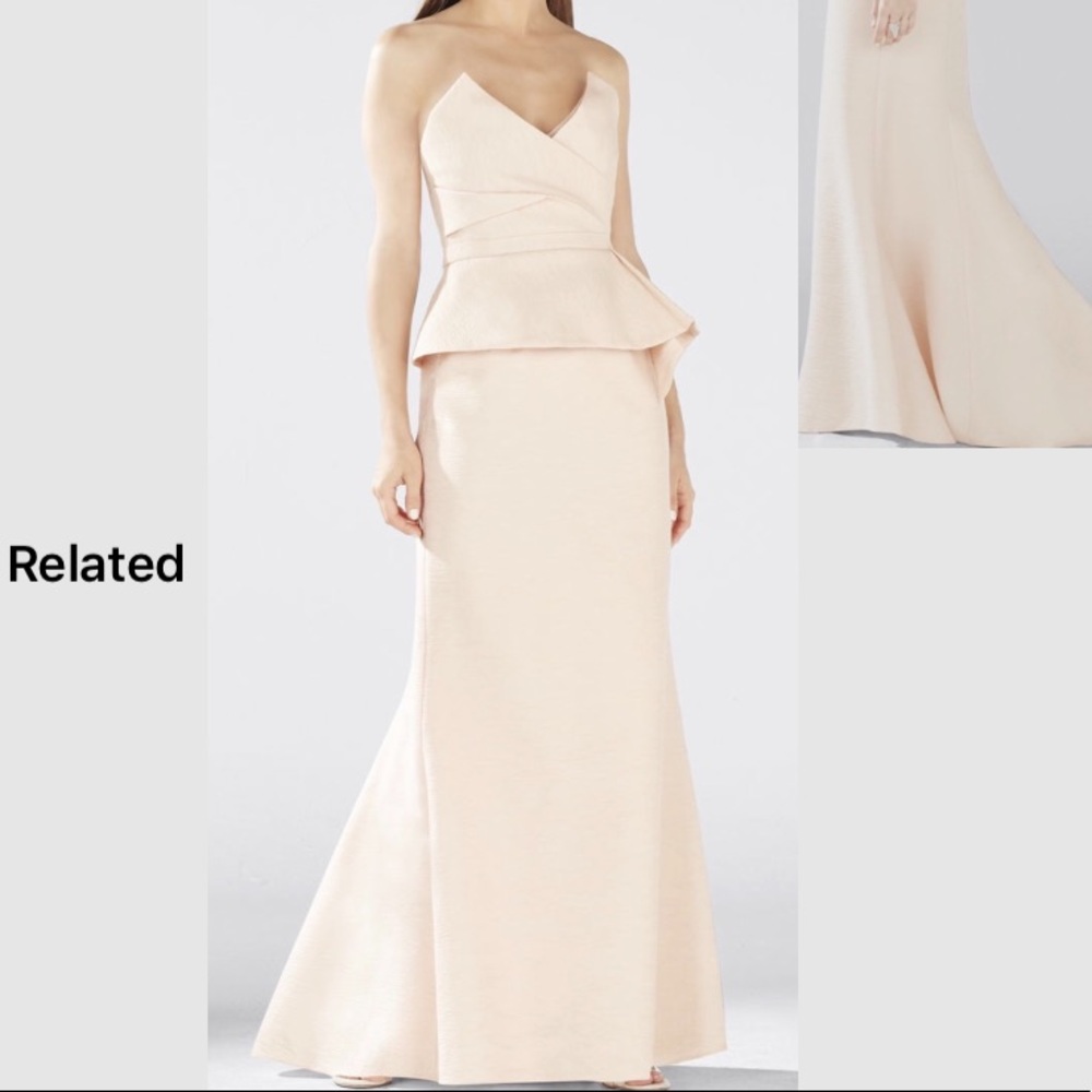 BCBG bear pink blush gown